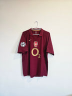 Arsenal Home 2005/06 #10 Bergkamp with UCL patches