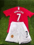 Manchester united 2007/08 #7 Cristiano Ronaldo Kids Set