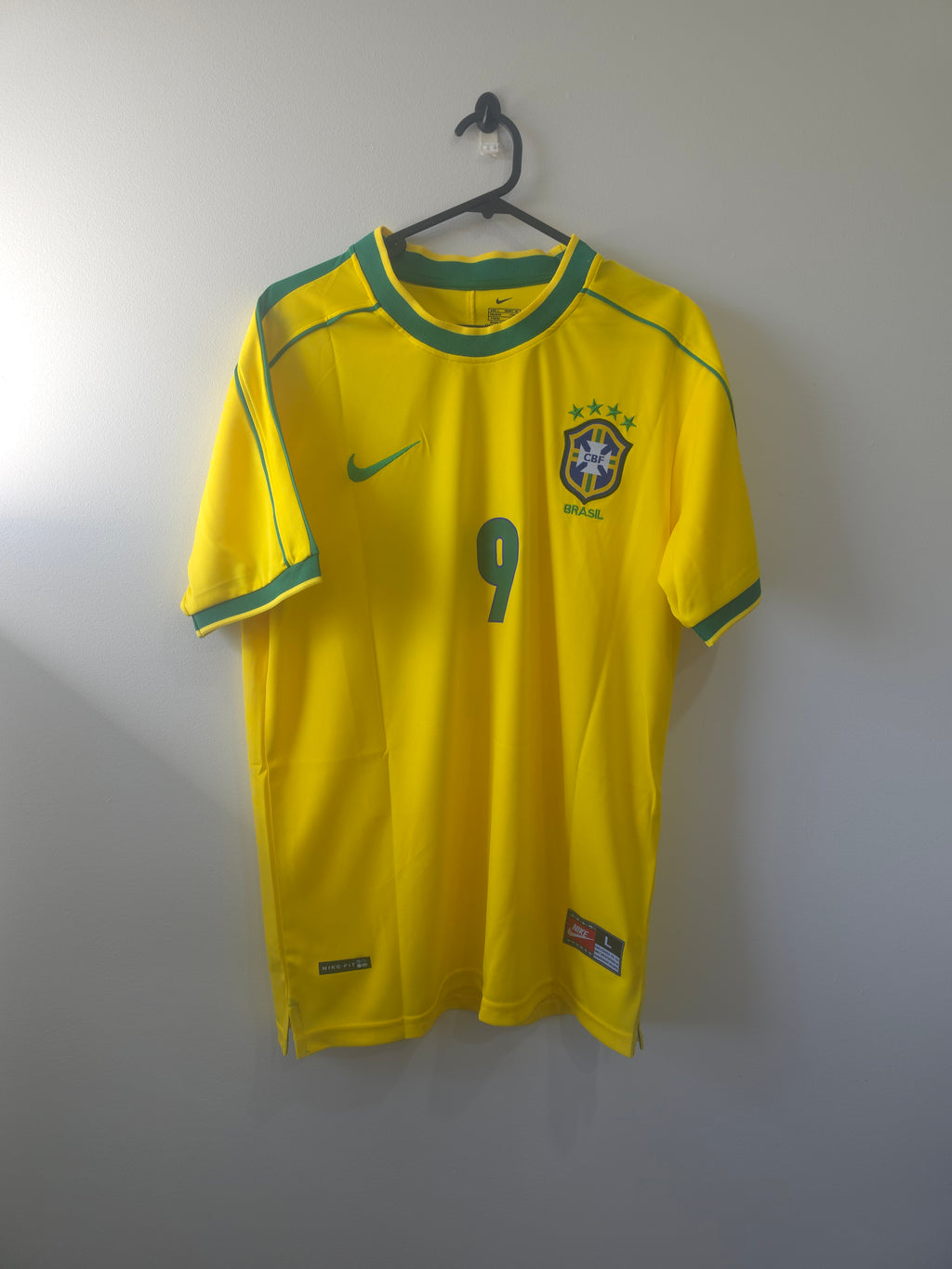 Brazil Home 1998/99 #9 Ronaldo Nazario