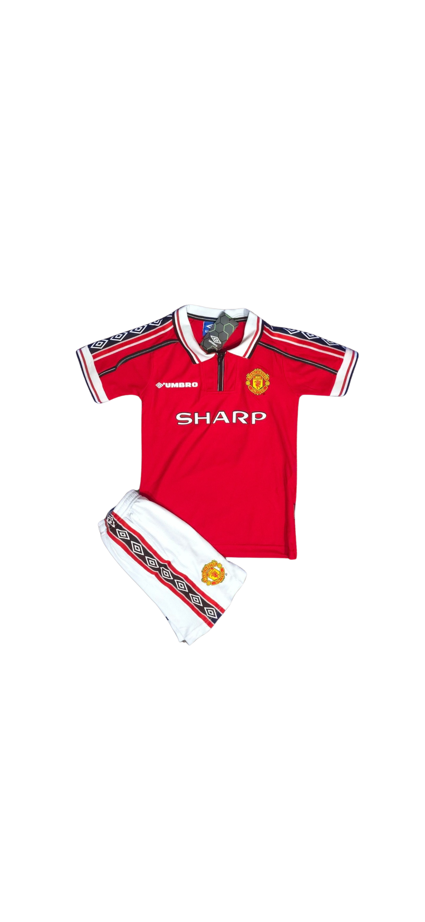 Manchester United 1998 Home Kids Set #7 David Beckham