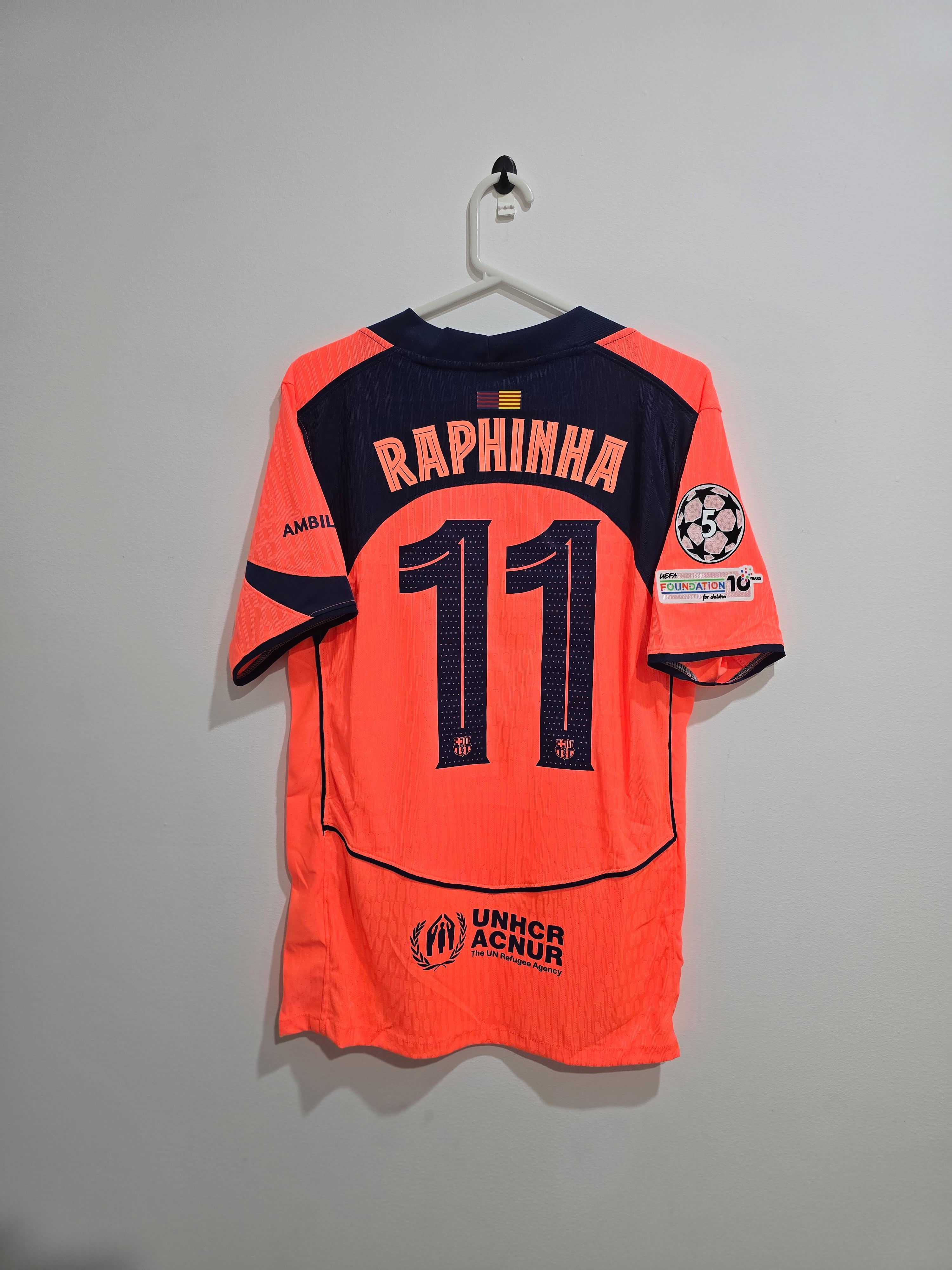 Barcelona Third Jersey 2025/26 #11 Raphina (Player Edition)