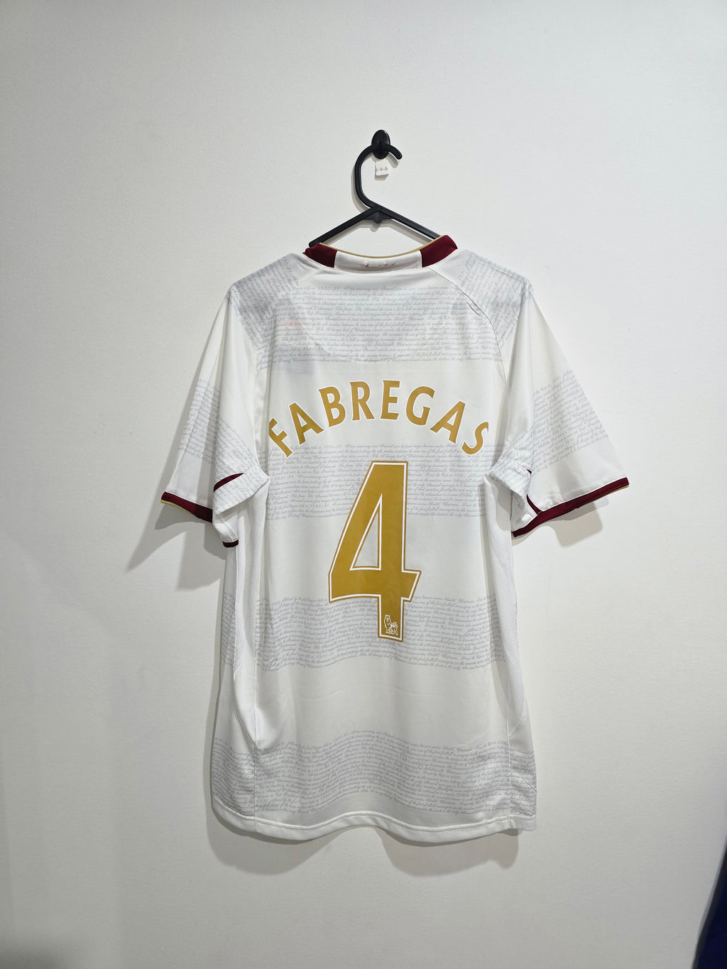 Arsenal 2007/08 Away Jersey Retro #4 Fabregas