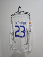 Real Madrid 2006/07 home jersey #23 Beckham L/S