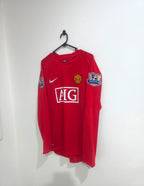 Manchester United 2007/08 Home Jersey #7 Cristiano Ronaldo L/S