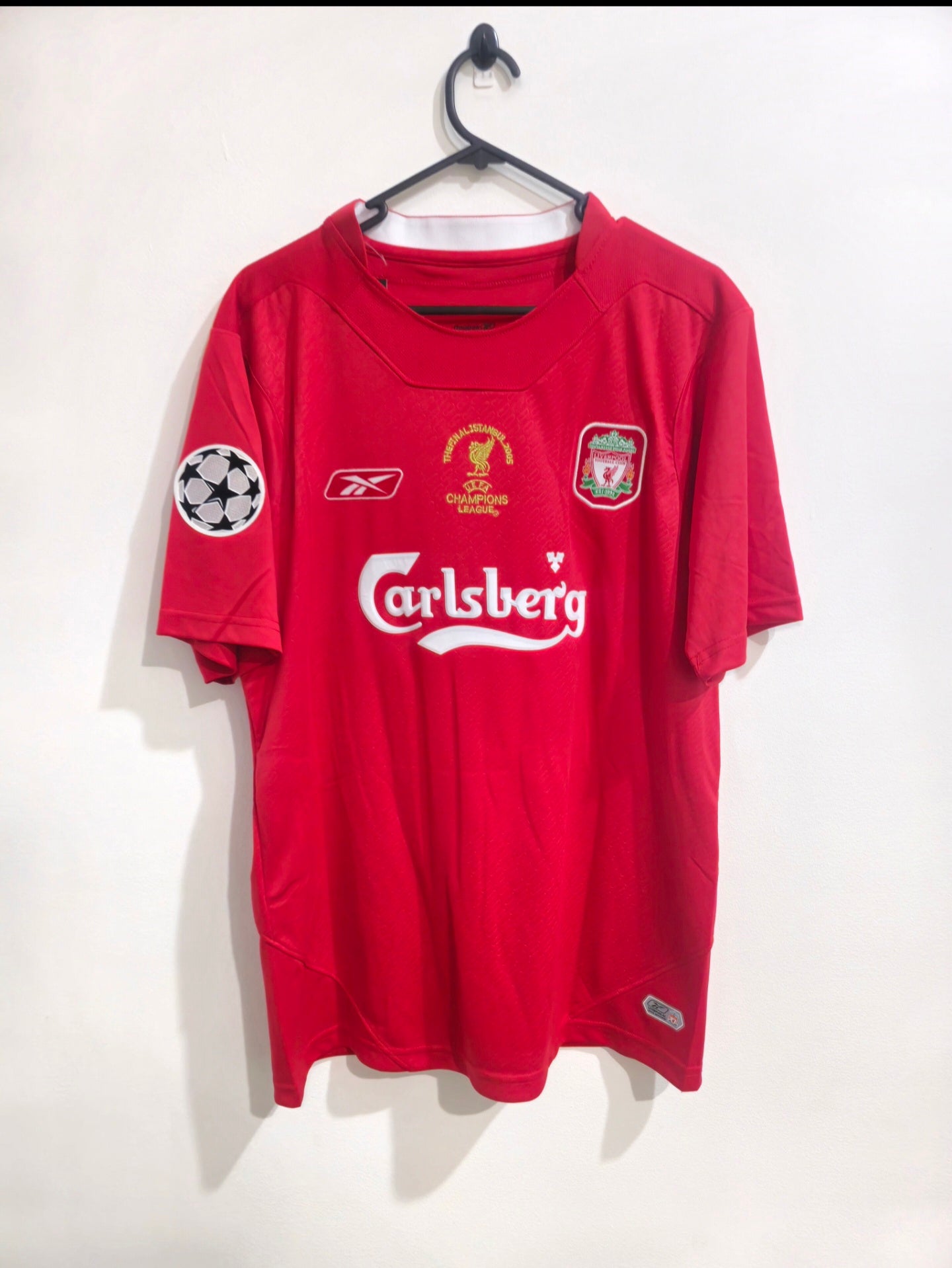 2004/05 Liverpool Home #8 Gerrard Champions League Final Jersey