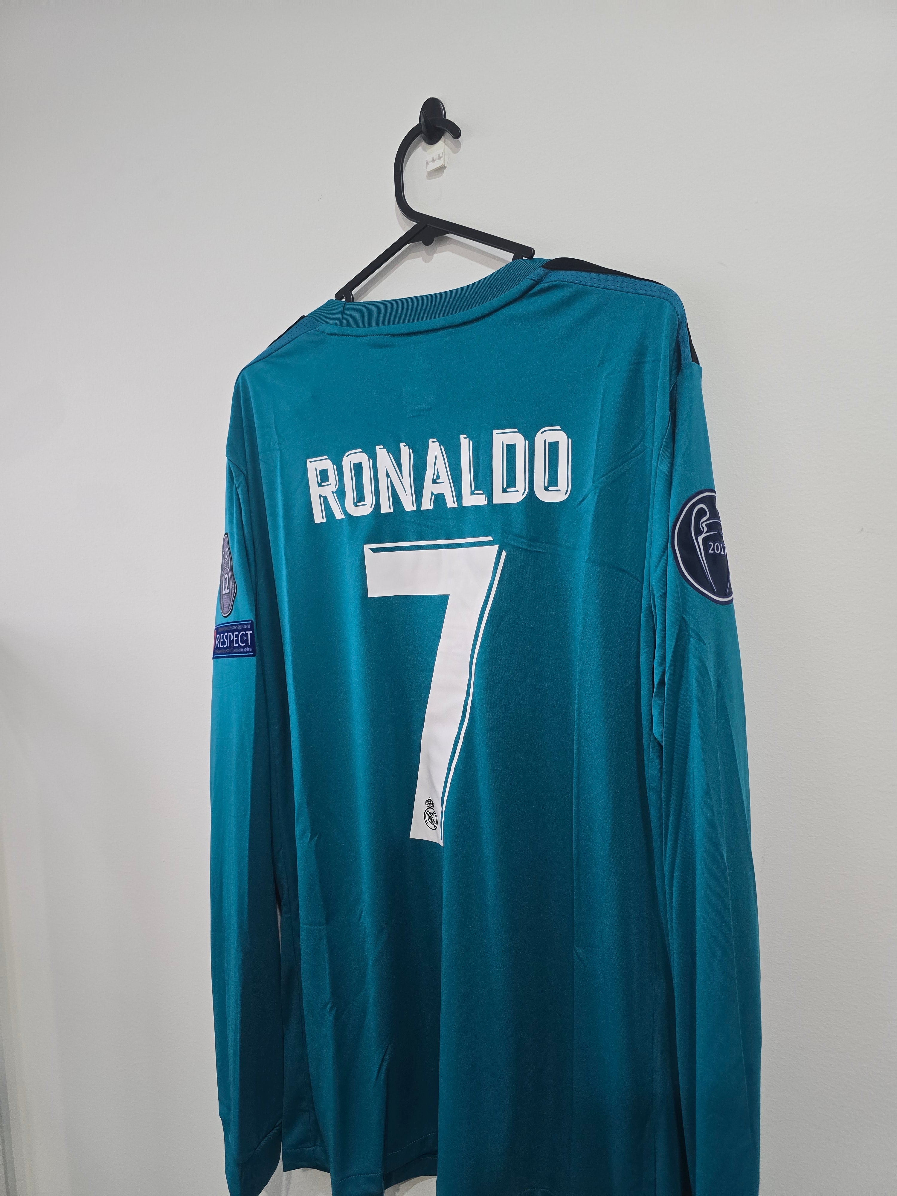 Real Madrid 2017/18 third #7 Cristiano Ronaldo Long Sleeve