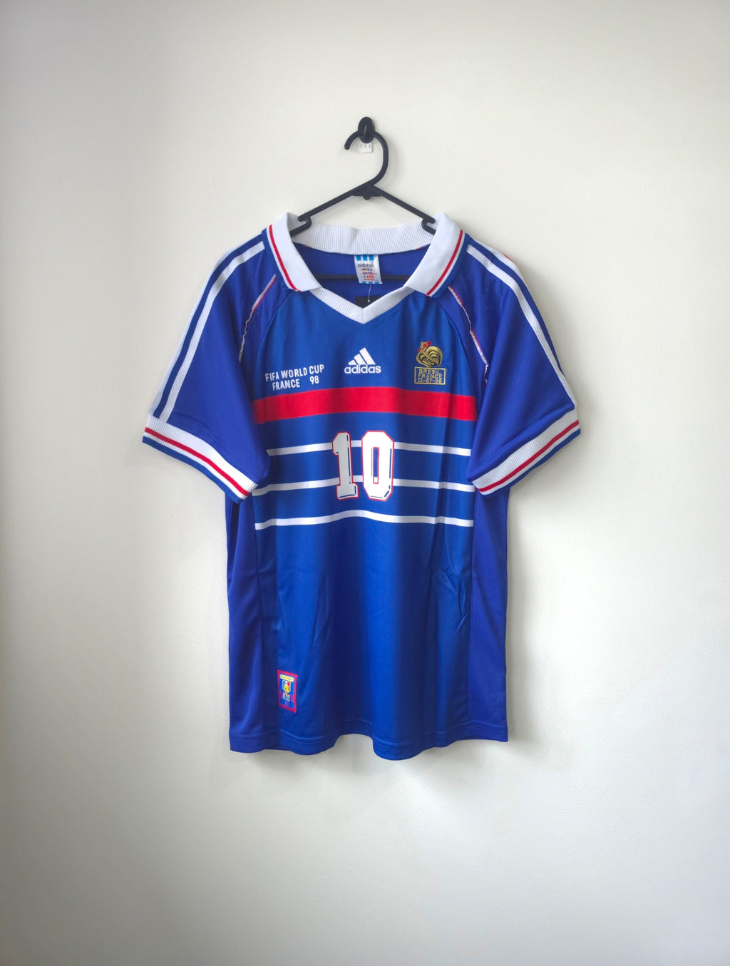 France Home jersey 1998 Fifa World cup #10 ZIDANE