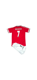 Manchester United 1998 Home Kids Set #7 David Beckham