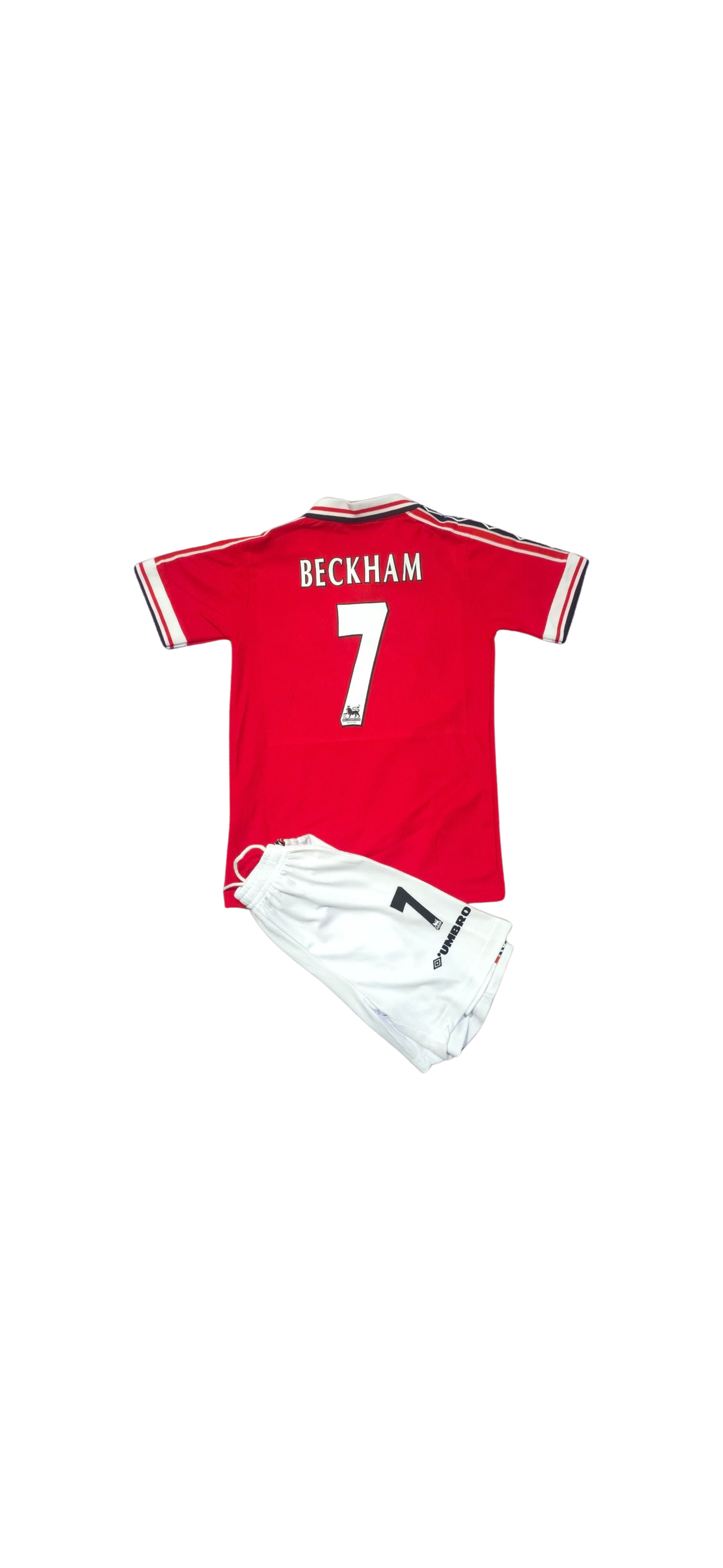 Manchester United 1998 Home Kids Set #7 David Beckham