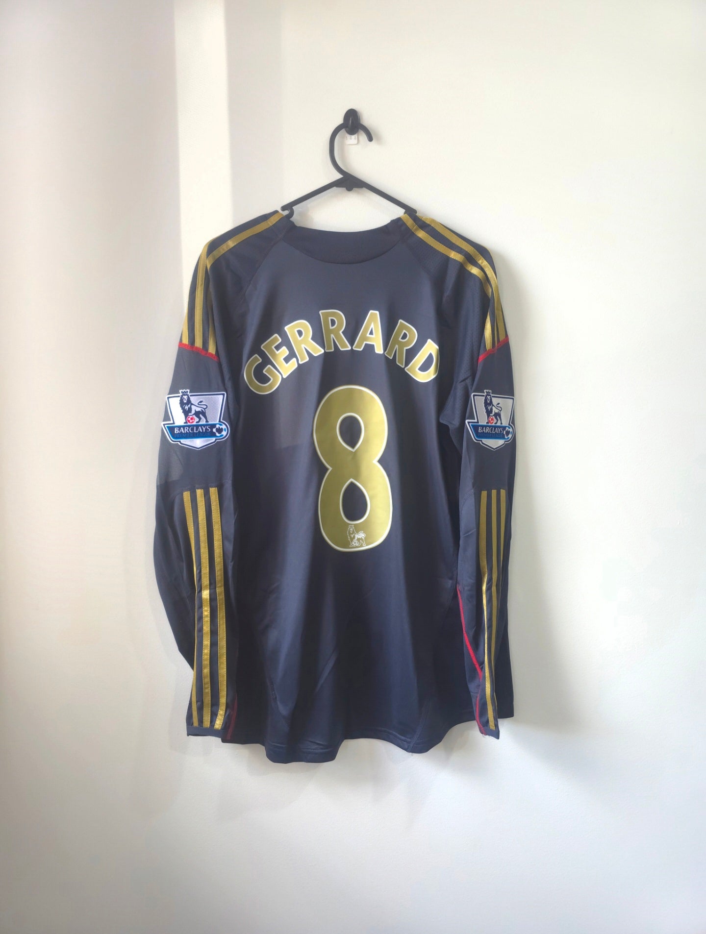 Liverpool 2009/10 Away Retro jersey L/S #8 Gerrard