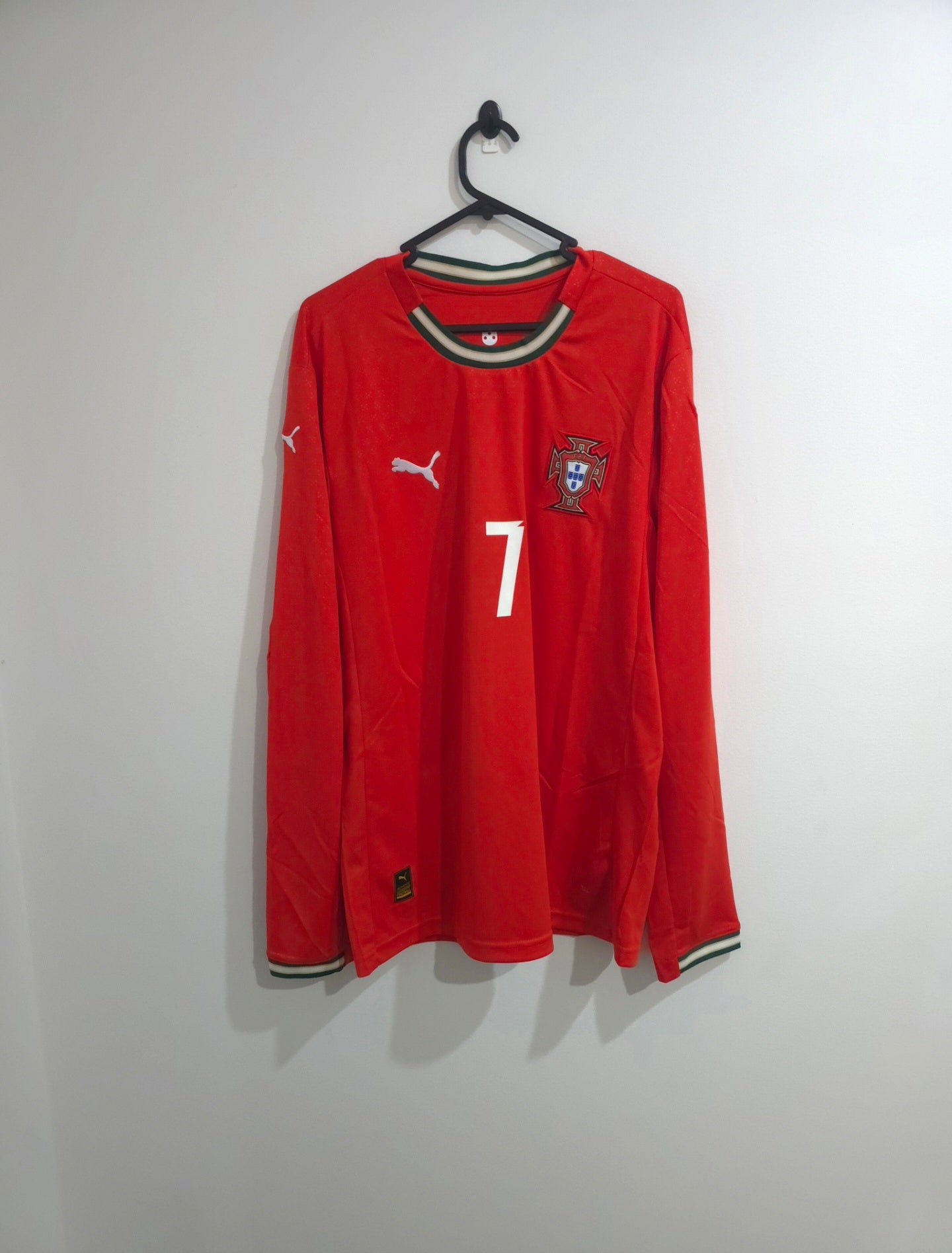 Portugal 2025/26 Home Jersey #7 Cristiano Ronaldo L/S