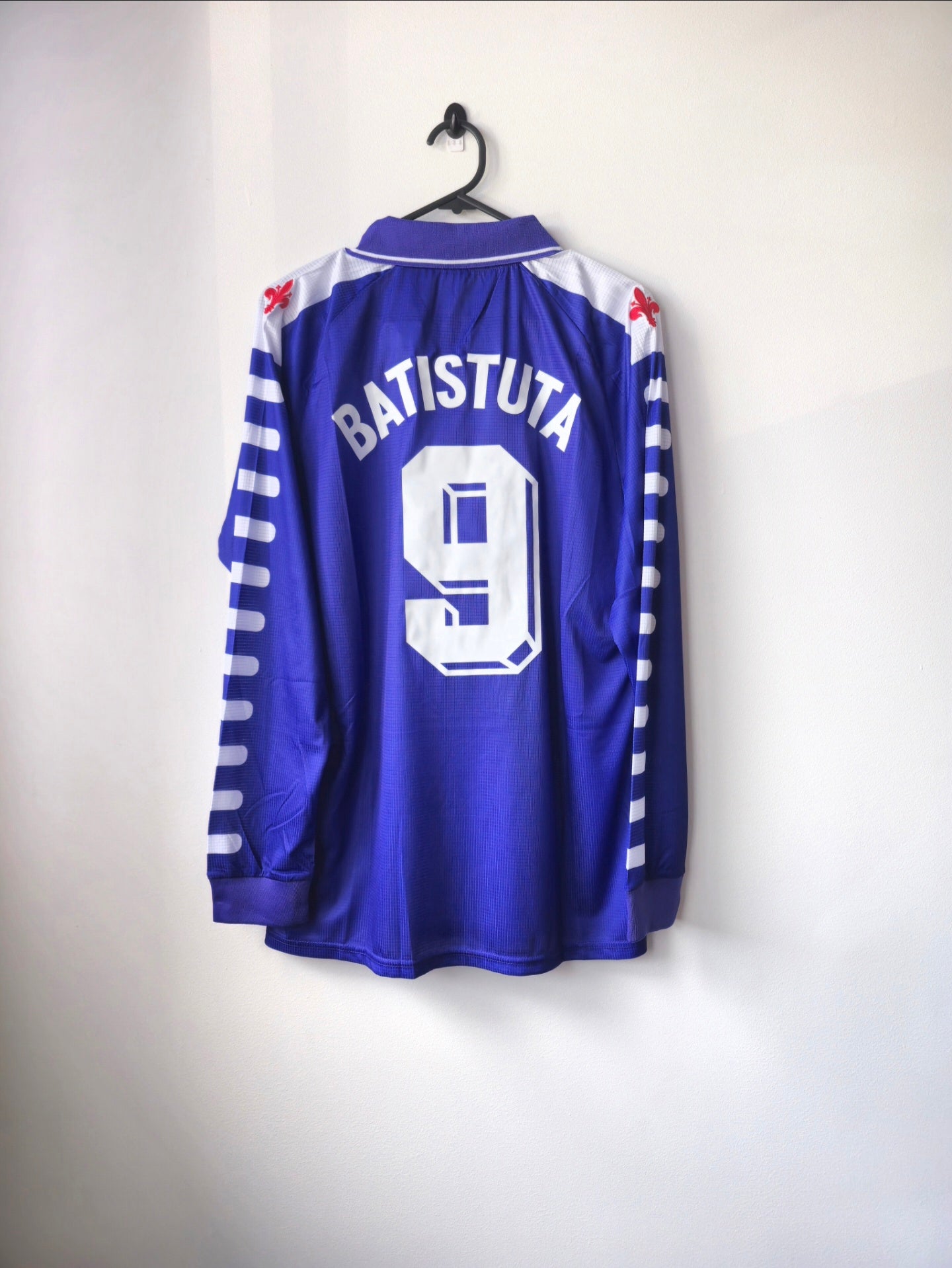 Fiorentina 1998/99 Home Jersey #9 Batistuta L/S