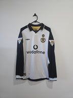 Umbro Manchester United 2001-02 centenary away/third reversible football jersey #7 Beckham