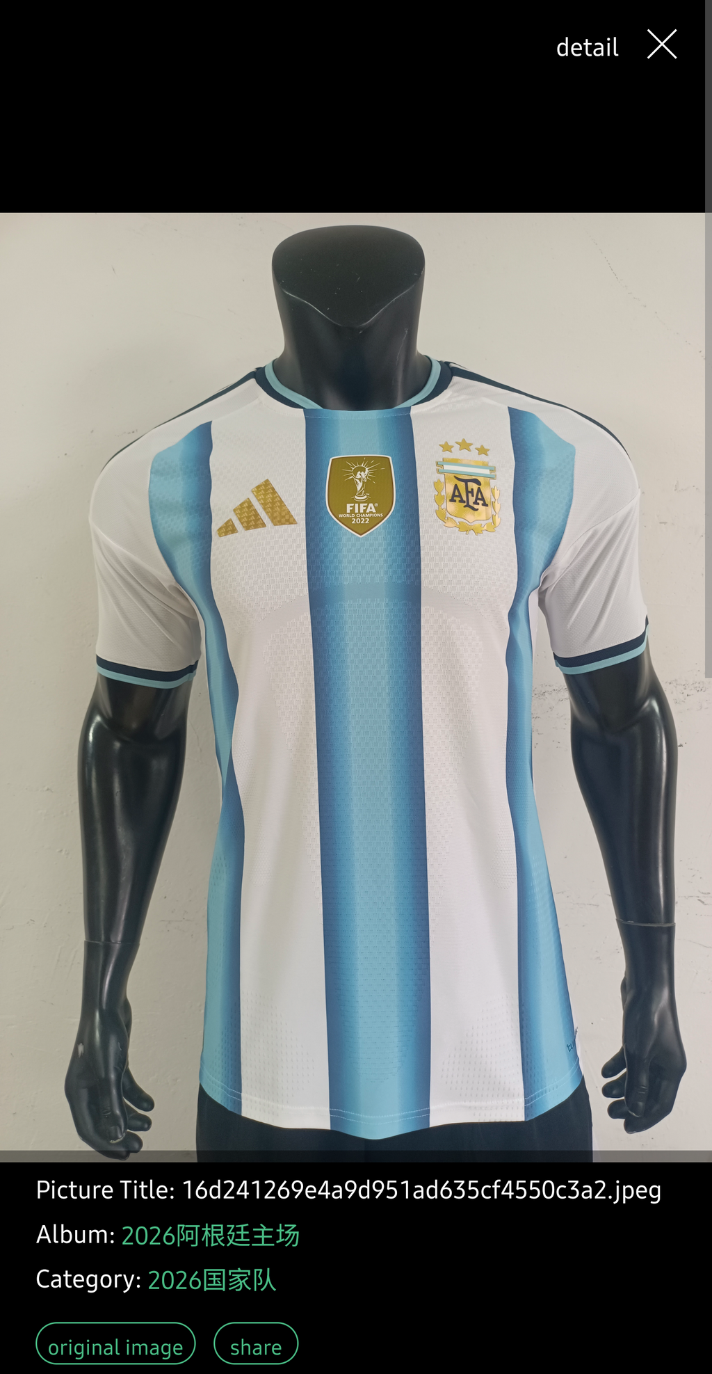 Argentina 2026 Home Player edition
