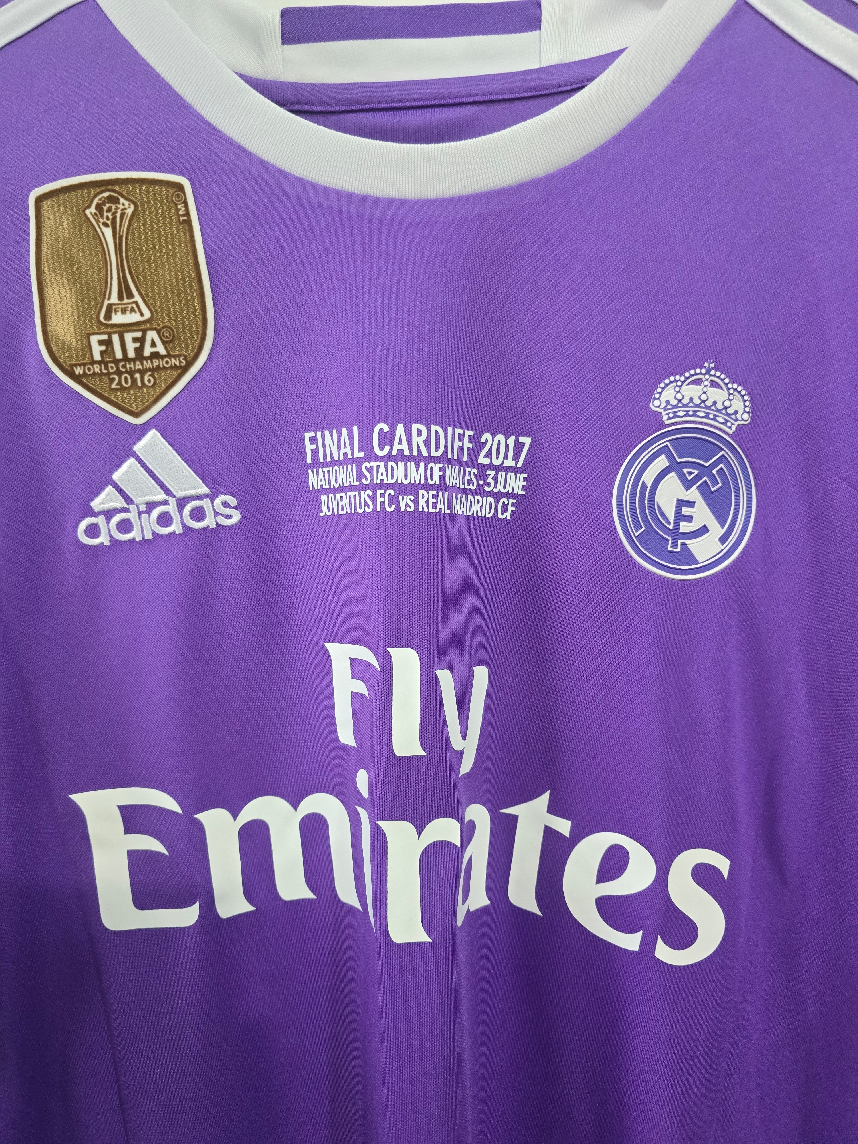 Real Madrid 2016/17 away #7 Cristiano Ronaldo Champions League Final Long Sleeves