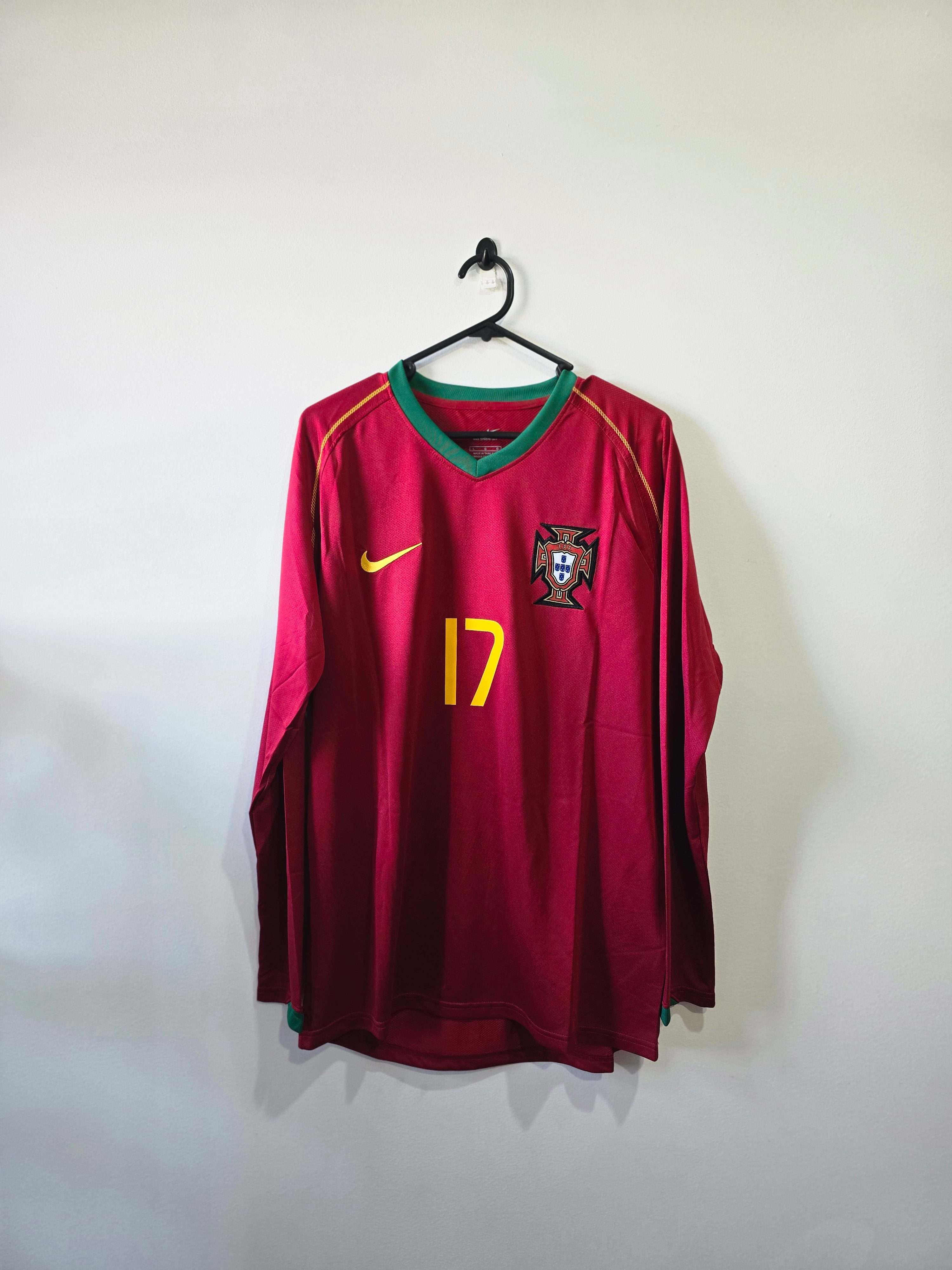 Portugal Home Jersey 2006 #17 Cristiano Ronaldo Retro