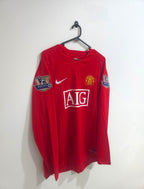 Manchester United 2007/08 Home Jersey #7 Cristiano Ronaldo L/S