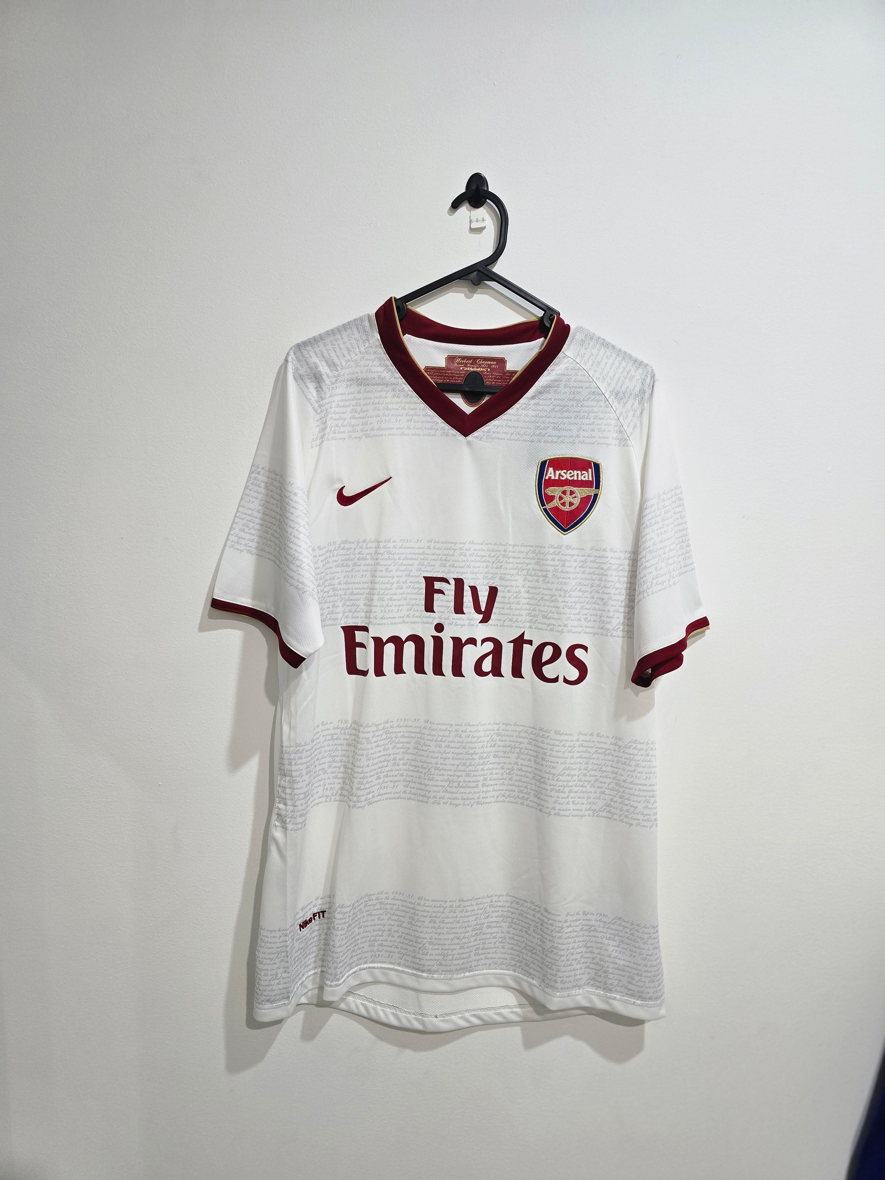 Arsenal 2007/08 Away Jersey Retro #4 Fabregas