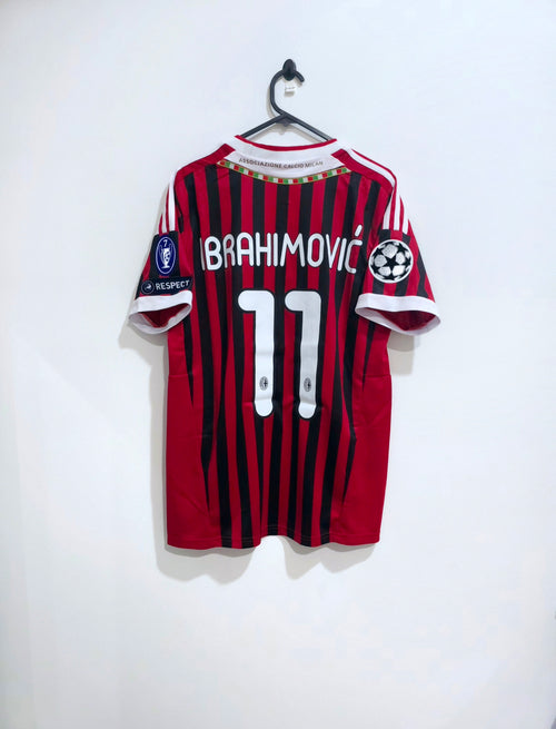 AC Milan 2011/12 Home Jersey #11 Zlatan Ibrahimovic