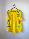 Brazil Home Jersey 2002 Fifa World Cup #11 Ronaldinho