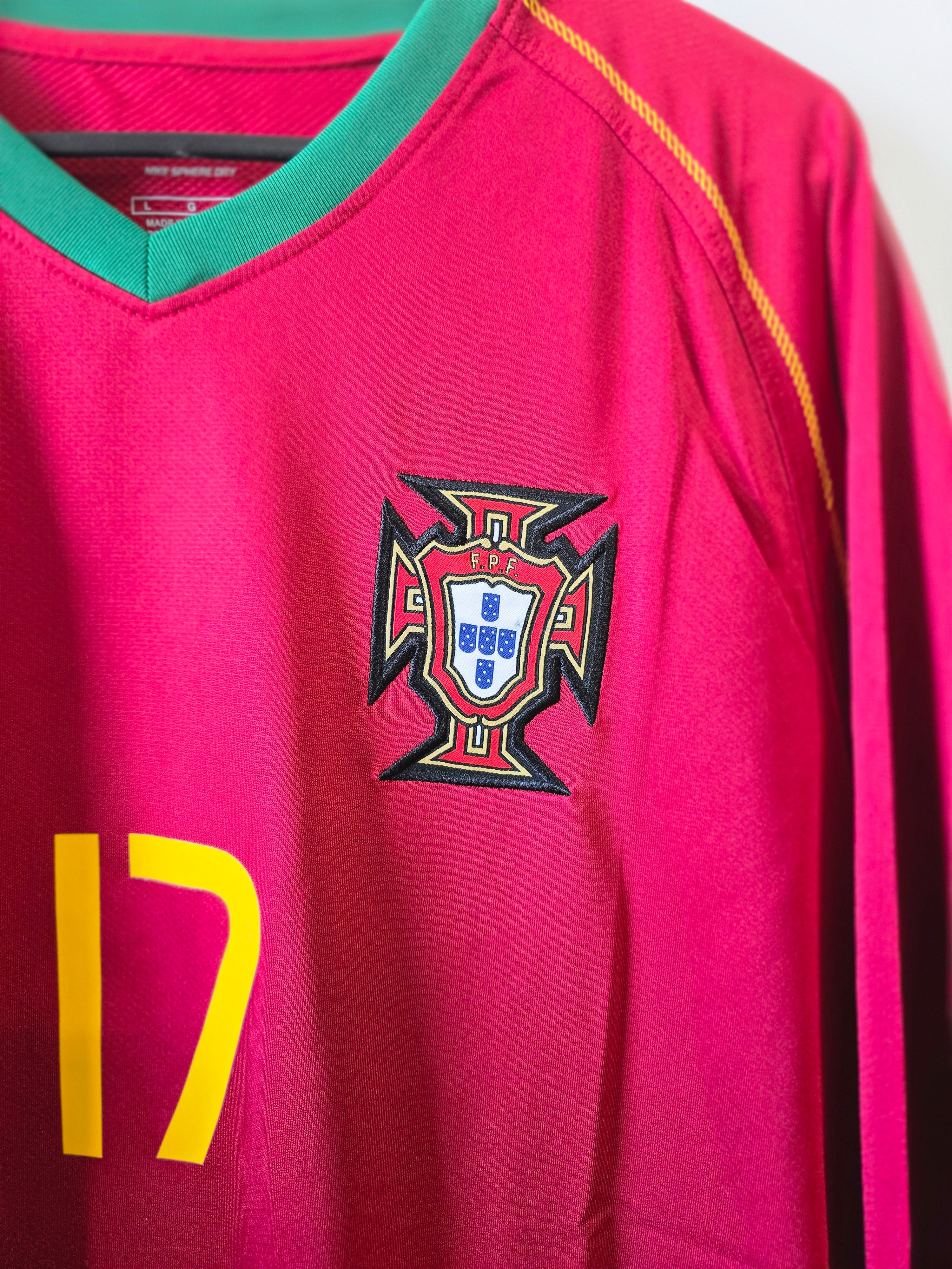Portugal Home Jersey 2006 #17 Cristiano Ronaldo Retro