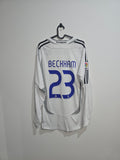Real Madrid 2006/07 home jersey #23 Beckham L/S