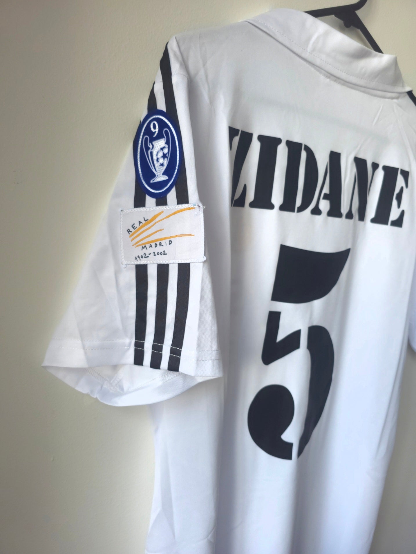 Real Madrid 2002 Home Jersey #5 Zidane