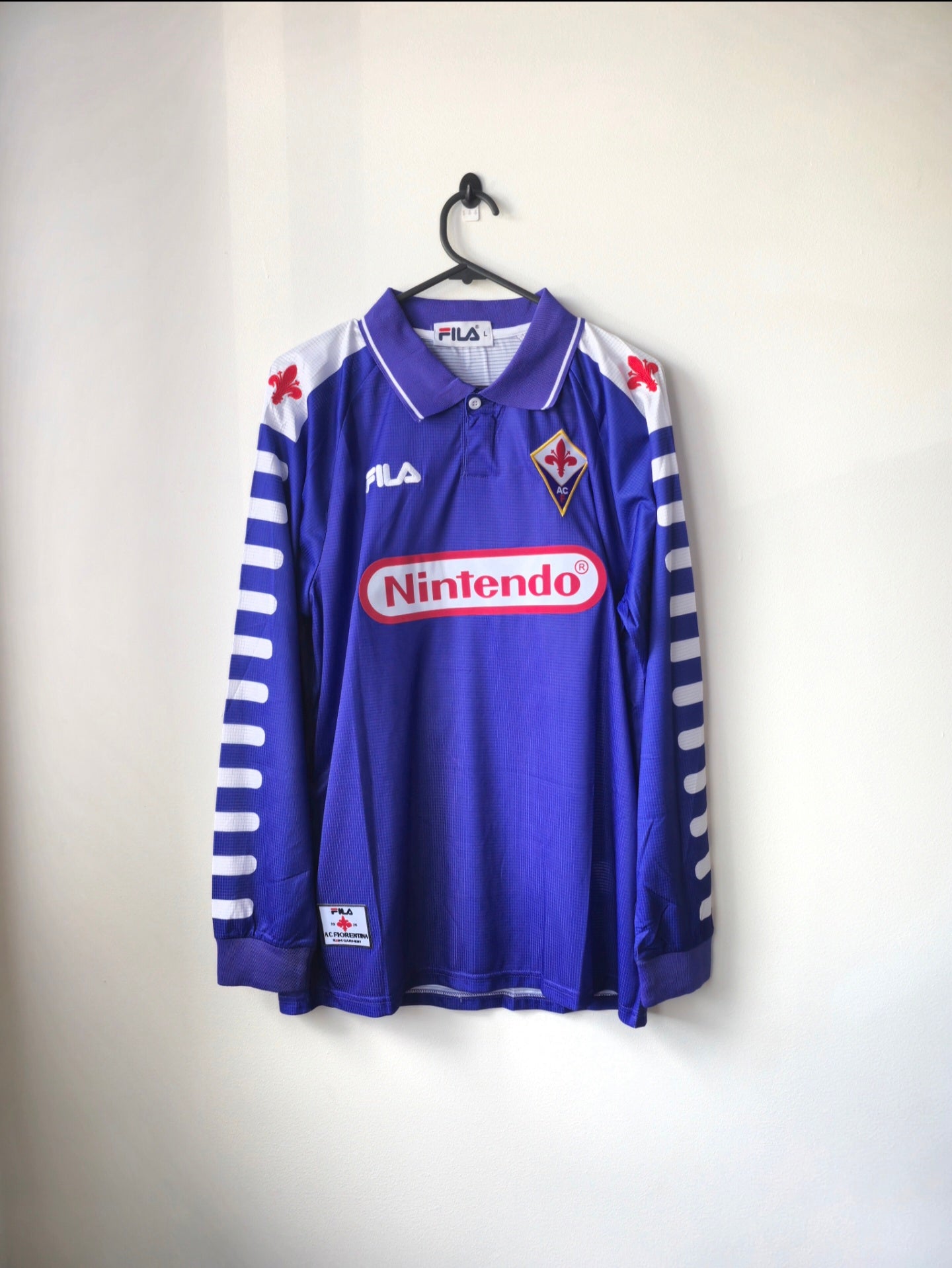 Fiorentina 1998/99 Home Jersey #9 Batistuta L/S