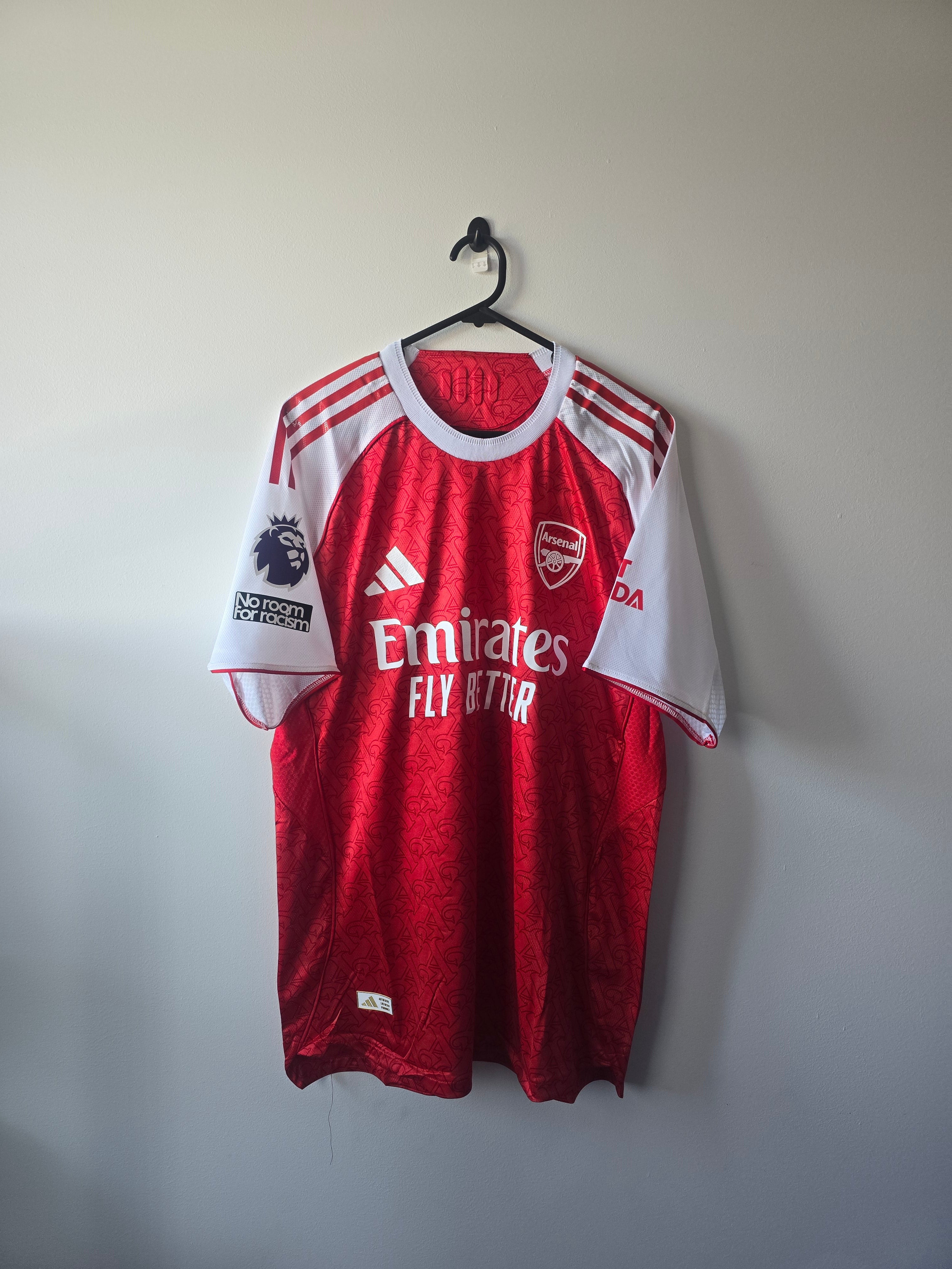 Arsenal 2025/26 Home Jersey Player Edition #41 Declan Rice