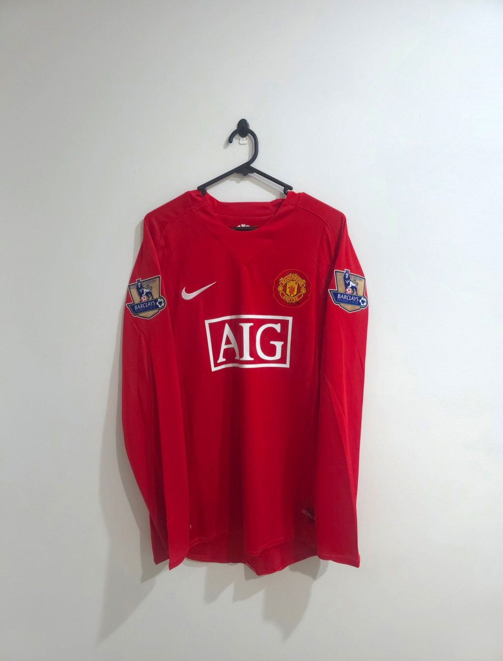 Manchester United 2007/08 Home Jersey #7 Cristiano Ronaldo L/S