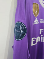 Real Madrid 2016/17 away #7 Cristiano Ronaldo Champions League Final Long Sleeves
