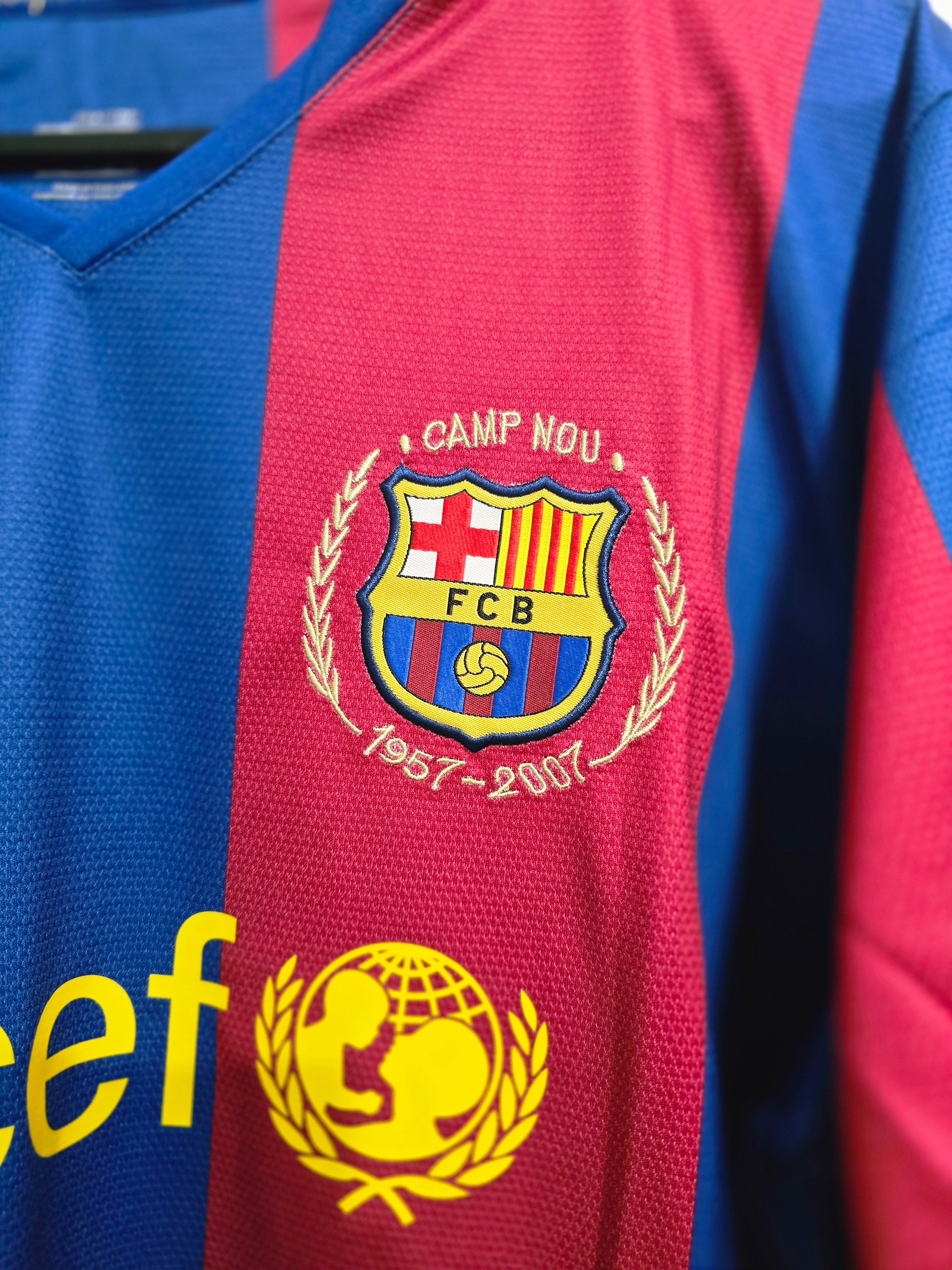 Barcelona 2007/08 Home Retro #10 Ronaldinho