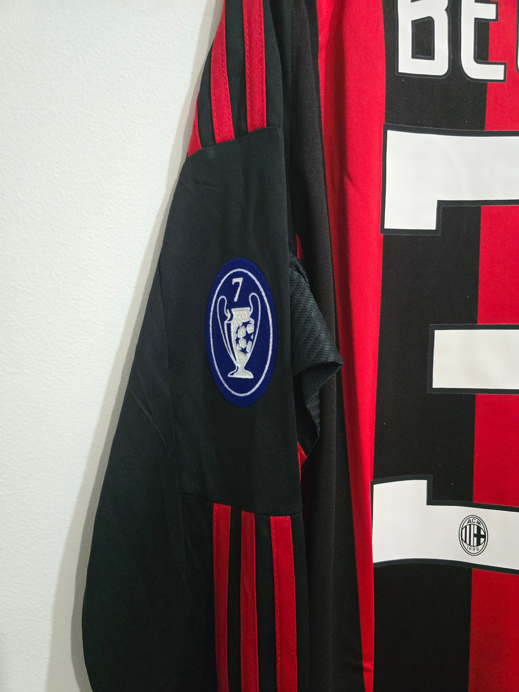 AC Milan 2008/09 Home Jersey #32 Beckham L/S