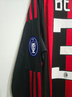 AC Milan 2008/09 Home Jersey #32 Beckham L/S