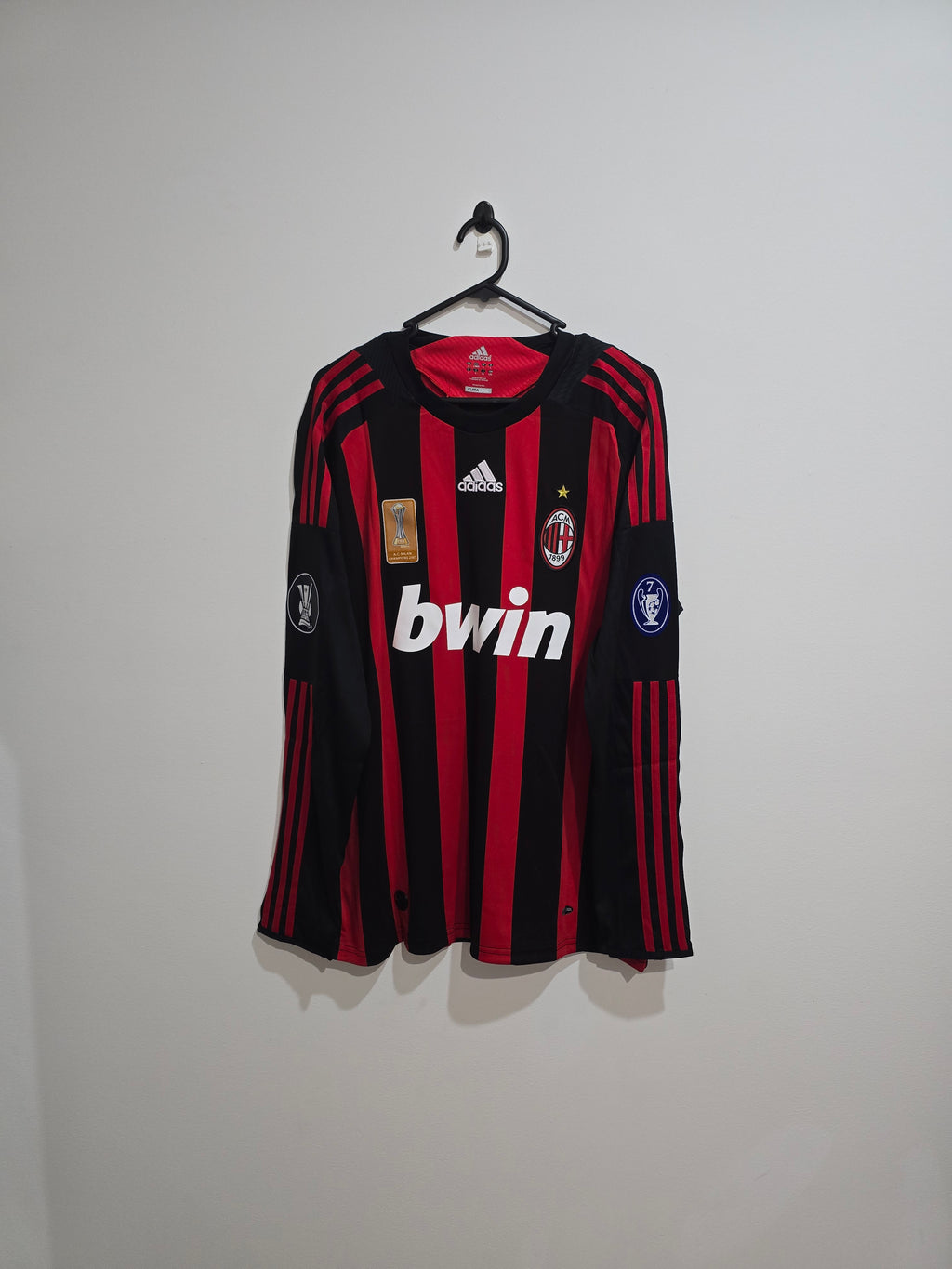 AC Milan 2008/09 Home Jersey #32 Beckham L/S