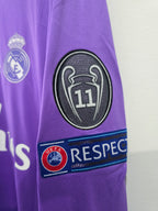 Real Madrid 2016/17 away #7 Cristiano Ronaldo Champions League Final Long Sleeves