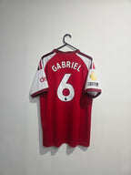 Arsenal Home Jersey 2026/27 #6 Gabriel Fan edition with gold patches