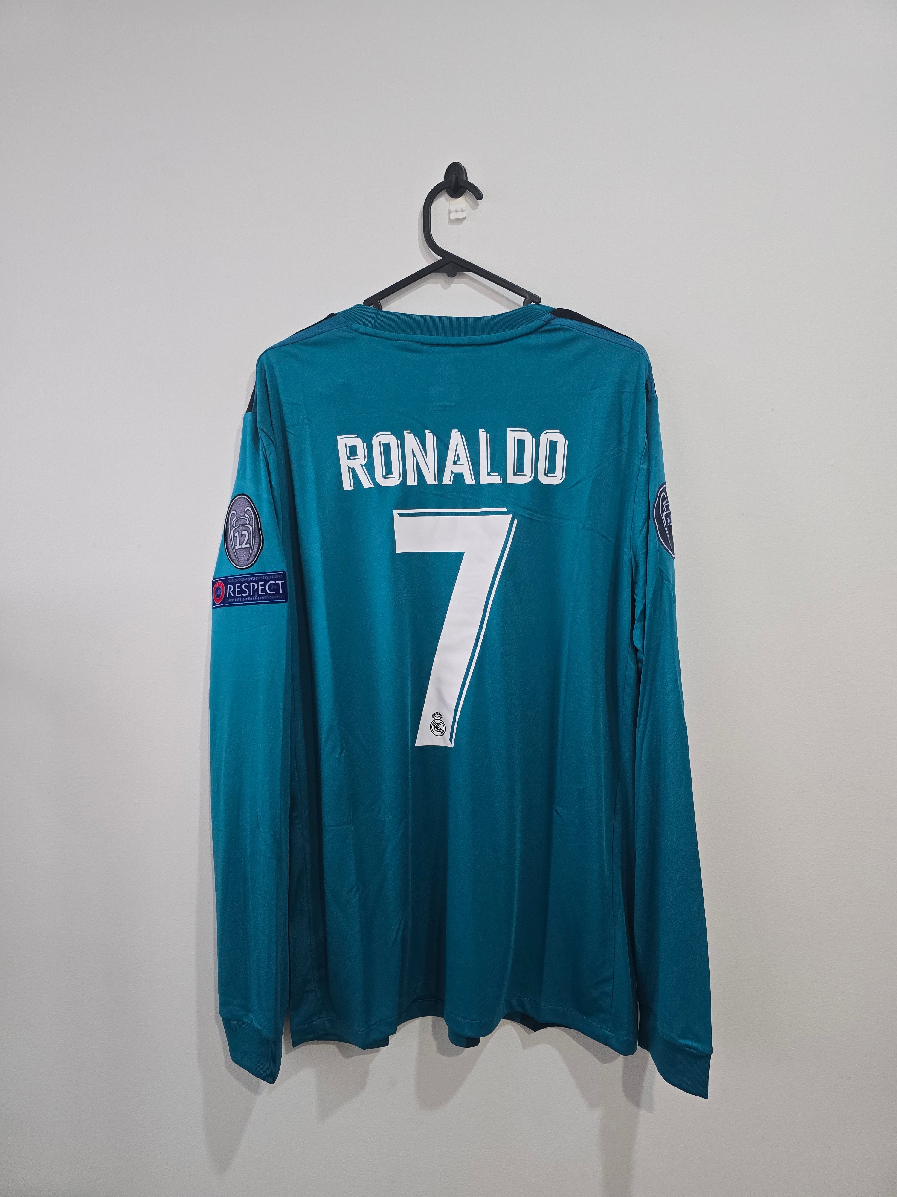 Real Madrid 2017/18 third #7 Cristiano Ronaldo Long Sleeve