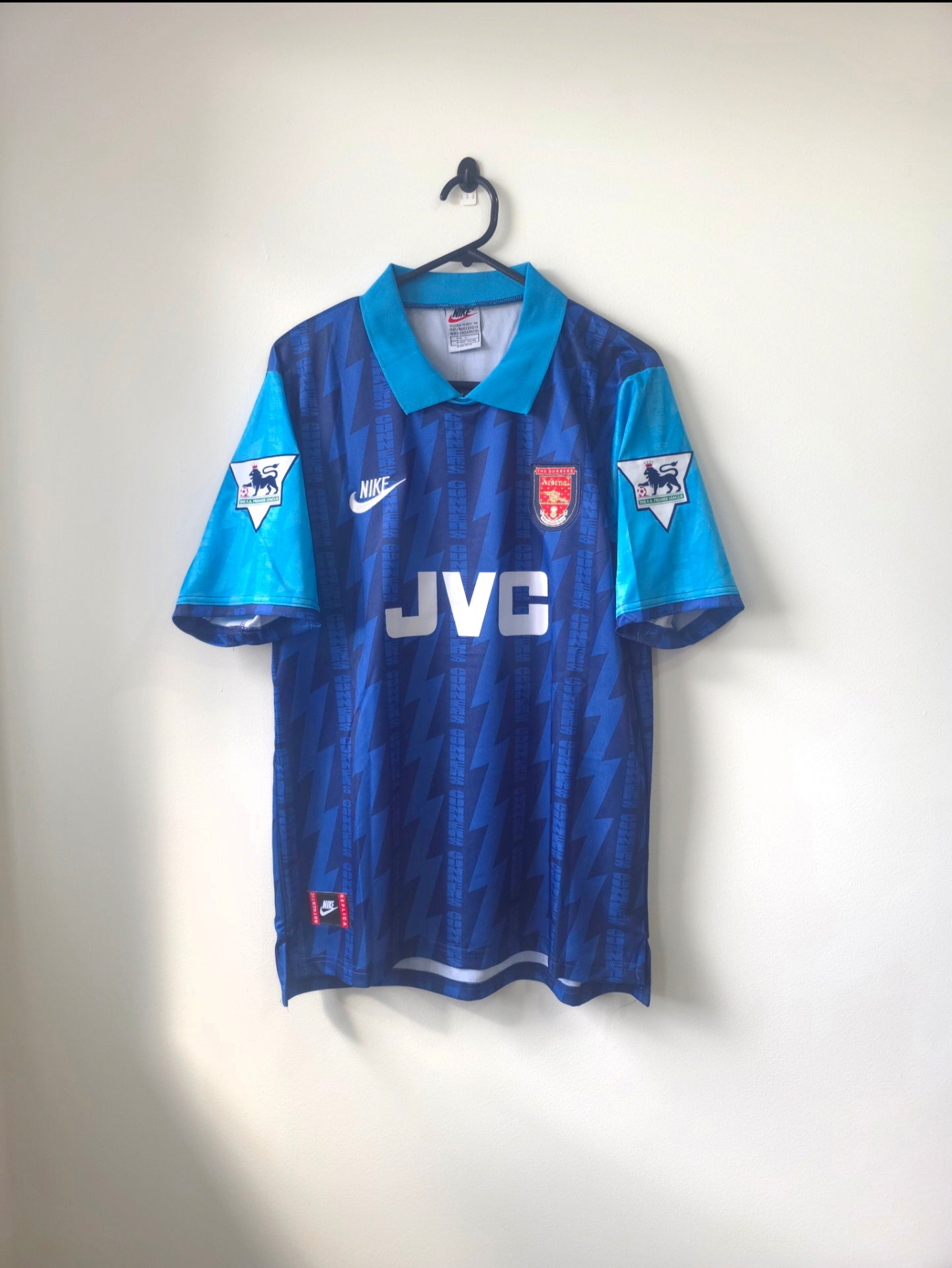 Arsenal 1994/96 Away Retro jersey #8 Wright