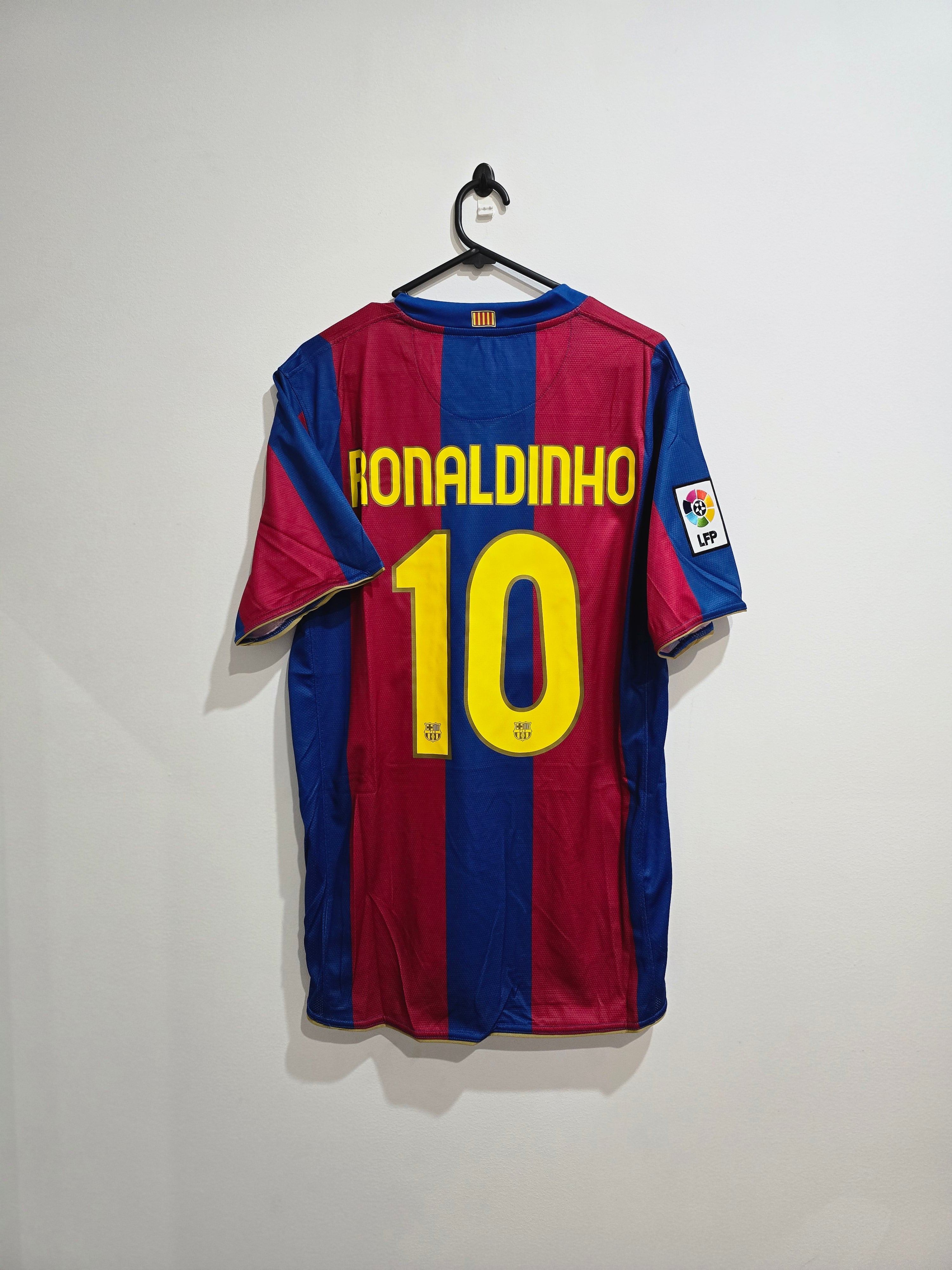 Barcelona 2007/08 Home Retro #10 Ronaldinho