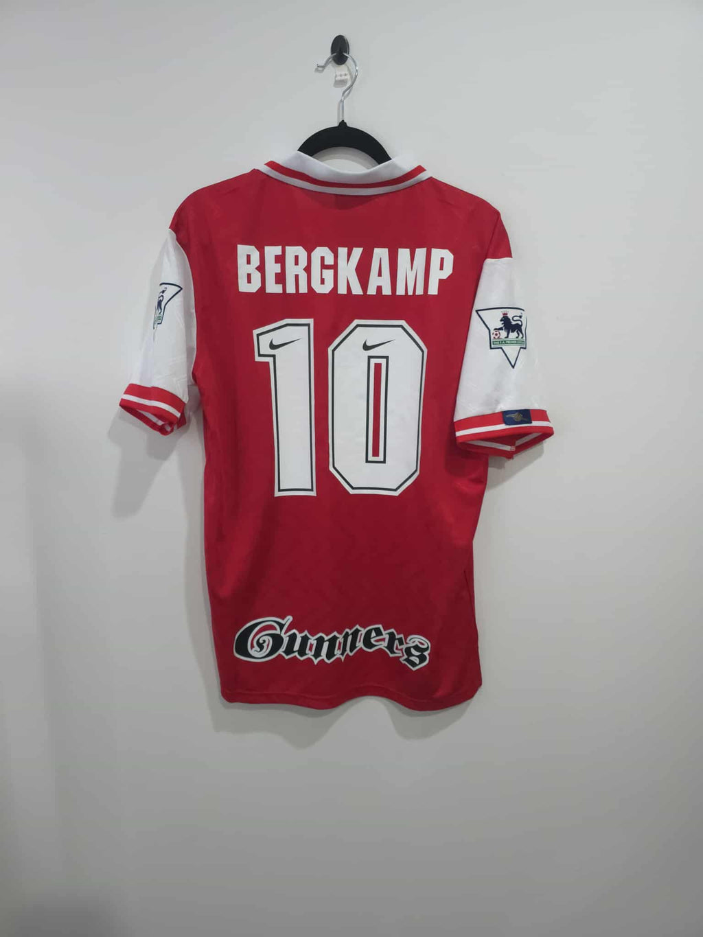 Arsenal Home Jersey 1996/98 Retro #10 Dennis Bergkamp With Patches