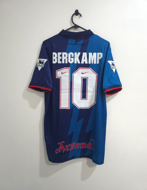Arsenal Away 1995/96 Retro Jersey #10 Dennis Bergkamp