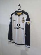 Umbro Manchester United 2001-02 centenary away/third reversible football jersey #7 Beckham