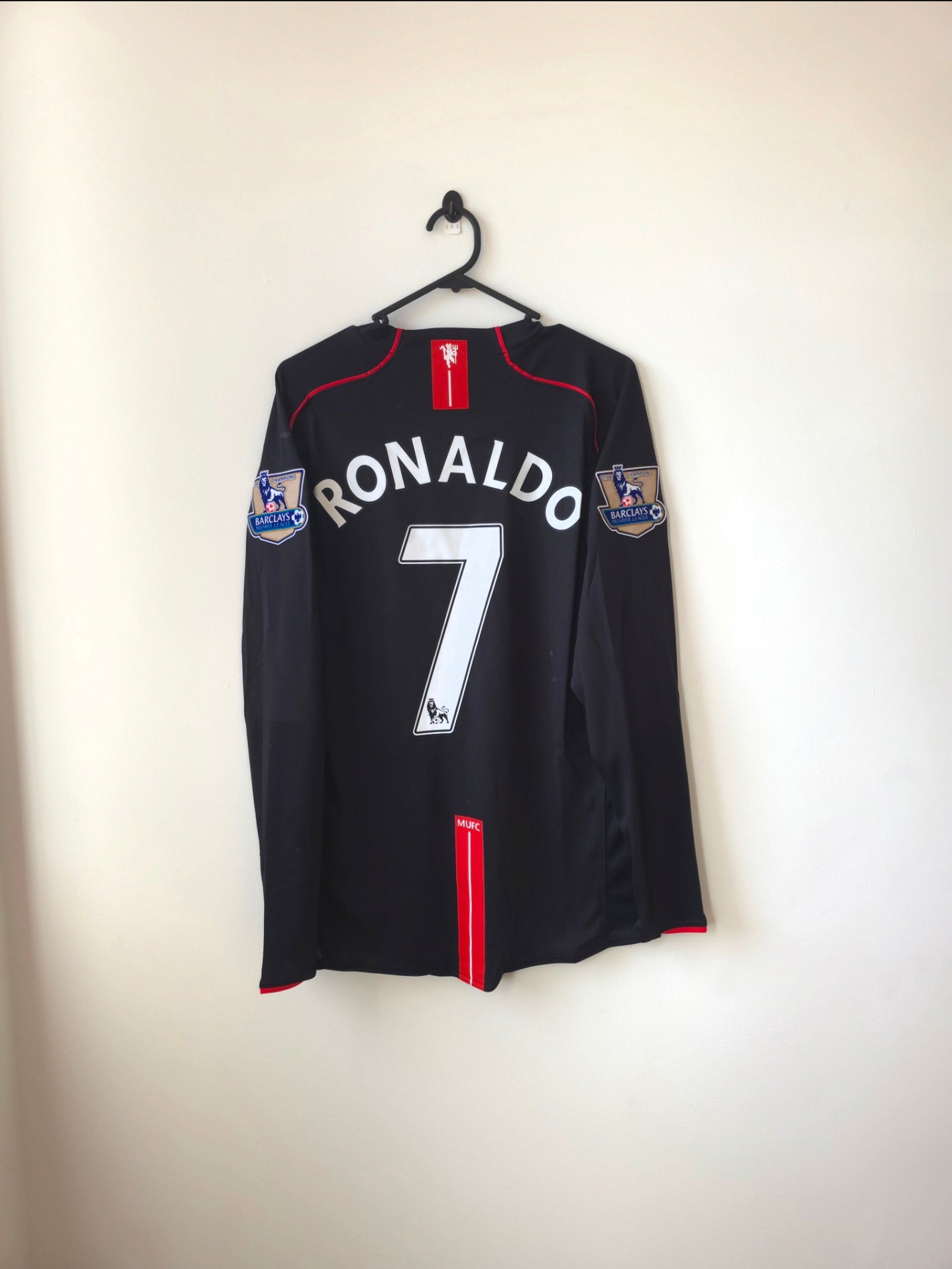 Manchester United 2007/08 Away Jersey #7 Cristiano Ronaldo L/S